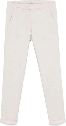 BRIGLIA 1949 Moderne Slim-Fit Broek - Heren - Slim Fit Broeken - Wit - XL - Broeken