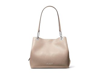 Michael Kors Kensington Large Shoulder Tote Womens Handbags Light Sand, Leather