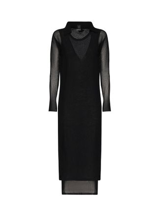 Pinko Midi Dress In Lightweight Cotton