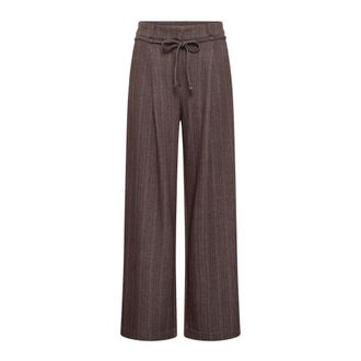 Ichi Ichi - Ihkate Pinelle Wijde Broek - Dames - Broeken - Bruin - Maat: XS Katoen