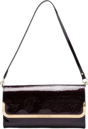 Louis Vuitton Pre-owned Rossmore MM - Dames - Vintage Schoudertas - Paars - ONE Size - Leer - Vintage