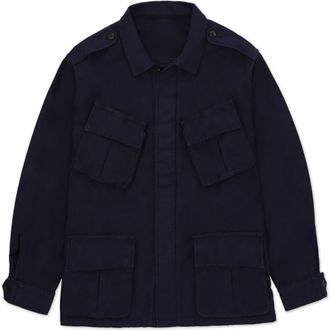 Fortela Jungle Cotton Pocket Jacket in Blue at Nordstrom, Size 54 Eu