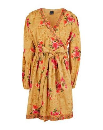 8 by YOOX PRINTED ORGANIC COTTON WRAP DRESS