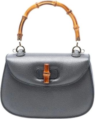 Gucci Pre-owned Handbags, female, Gray, Size: ONE SIZE Pre-owned Vintage Handbag