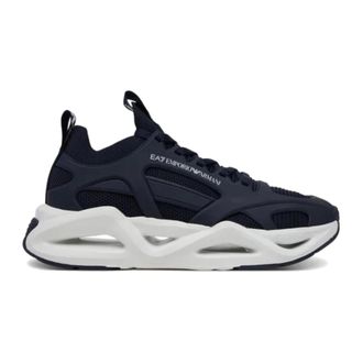 Emporio Armani Blauwe Lage Top Sneakers X8X174Xk 377U547 - Heren - Sneakers - Blauw - 41 EU - Schoenen