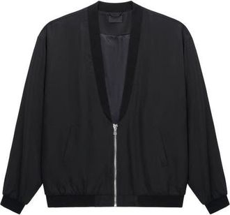 Rta Leonard Flag Graphic Bomber Jacket in Black American Flag at Nordstrom, Size Xxx-Large