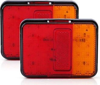 OEM Luces Traseras De 12v 30 Led Para Remolque, Cami&oacute;n, Barco, Rojas Y &Aacute;mbar