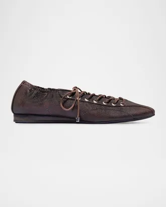Bernardo Billie Leather Sneakerina Flats