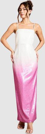 Coast Sequin Square Neck Maxi Dress in Pink at Nordstrom, Size 8