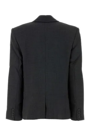 Self Portrait Double Blazer - Gray