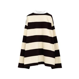 Balenciaga Striped Polo Shirt