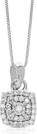 Vir Jewels 1/16 cttw Lab Grown Diamond Composite Pendant Necklace in Sterling Silver with Chain For Women