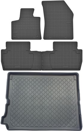 OEM Peugeot 5008 Ii Suv Desde Julio De 2017. Juego De Alfombrillas De Goma Para Coche + Alfombrilla Para Maletero