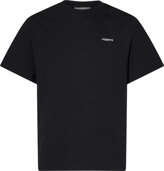 Coperni Mens Crewneck T-Shirt Black Cotton T-Shirts And Polos