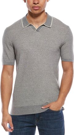 Raffi Silk-Blend Johnny Collar Shirt