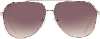 Guess Brown Gradient Pilot Ladies Sunglasses GF00051 32F 61