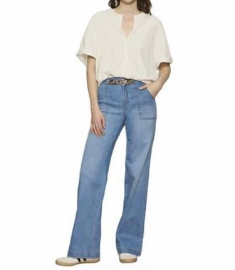 Sanctuary Sculpted Insider Wide Leg Jeans In Keep Up