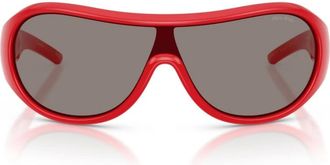 Miu Miu Accessoires, Dames, Rood, ONE Size, MU B14Su Zonnebril
