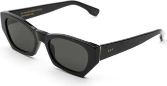 Retro Superfuture Accessoires, unisex, Zwart, ONE Size, Zwarte Amata Zonnebril