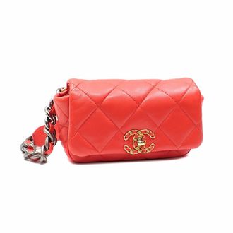 Chanel Orange Leather Sling Bag (Pre-Owned)