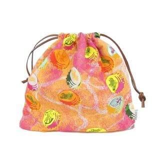 Loewe Orange Canvas Leather Pouch (Pre-Owned)