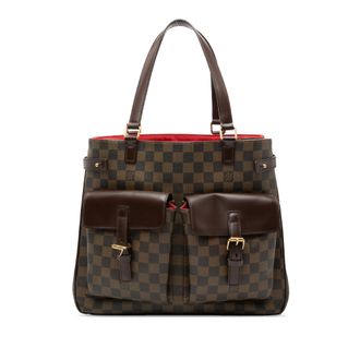 Louis Vuitton Pre-owned Womens Damier Ebene Uzes - Dark Brown Textile - One Size