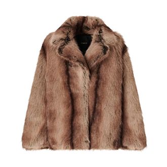Pinko Caladenia Caban - Dames - Jassen - Beige - XS - Polyester - Jassen