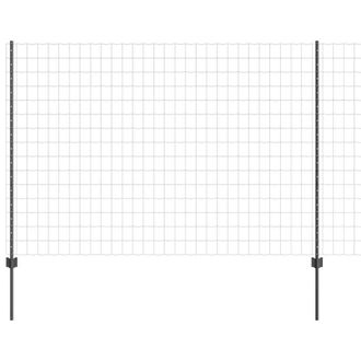 Berkfield Home Euro Fence with 10 U Posts Grey 1.6x10 m Steel