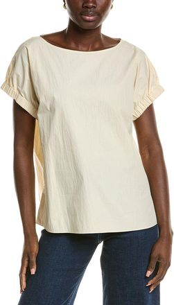 Lafayette 148 New York Gathered Cuff Sleeve Blouse