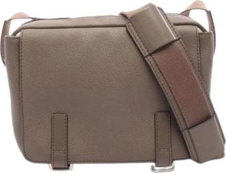 Loewe Pre-owned Military Messenger XS Leren Schoudertas - Heren - Vintage Schoudertas - Grijs - ONE Size - Leer - Vintage