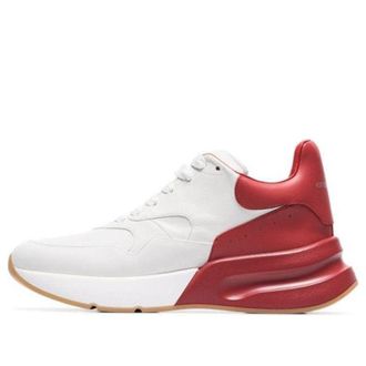 Alexander McQueen Oversized Sneakers White Lust Red 553683WHRU39092