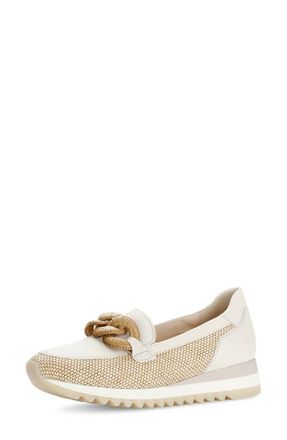 Gabor Chain Link Loafer in Natural/Panna at Nordstrom, Size 6.5Us