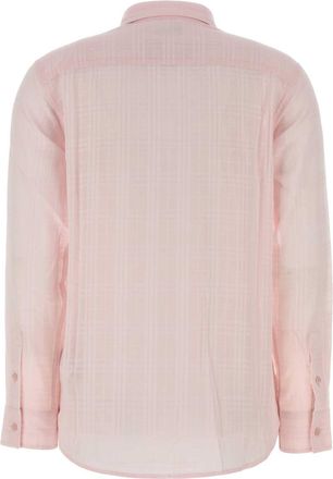 Burberry Cotton Check Shirt - Pink