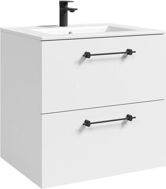 Badplaats Mueble De Ba&ntilde;o Muro 60 Cm - Blanco - Mueble De Ba&ntilde;o Con Lavabo