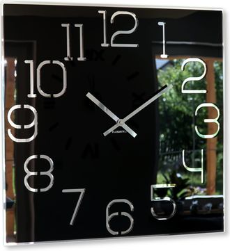 OEM Reloj De Pared Digit Grande Negro De 50 Cm