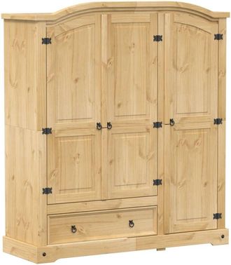 vidaXL Wardrobe Corona 151.5x52x170 cm Solid Wood Pine Vidaxl