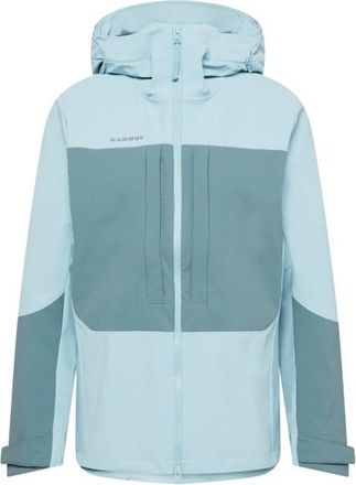 Mammut Skintrack SO Hooded Jacket Softshelljacke f&uuml;r Damen | grau/t&uuml;rkis