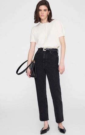 Anine Bing Gracie Cardigan in Cream at Nordstrom, Size X-Small