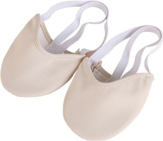 Generic Half Palm Ballet Shoes Professional Soft Rhythmic Gymnastics Toe Shoes for Girls Ballet Style with Cotton Lining(Flesh,XL(40-42))