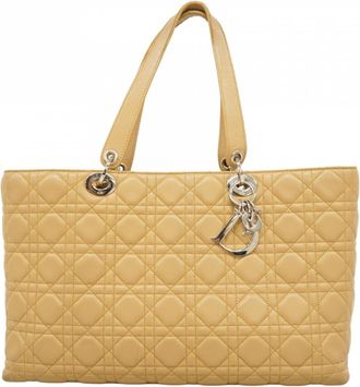 Dior Beige Leather Tote Bag (Pre-Owned)