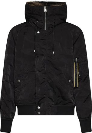 Fendi Blouson - Heren - Bomber jackets - Zwart - M - Katoen - Jassen