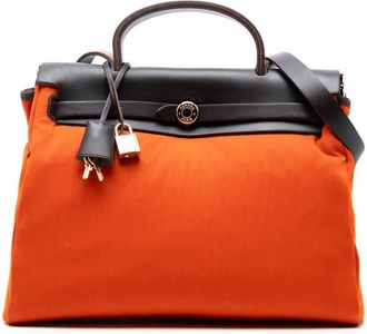 Herm&egrave;s Pre-owned Hermes Toile Herbag Zip 31 Ladies [C]