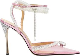 Mach & Mach Roze Kristal Stiletto Diamond Elizabeth - Dames - Pumps - Roze - 37 EU - Schoenen