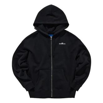 Awake NY Zip-throughs, male, Black, Size: 2XL Crown Logo Full Zip Hoodie