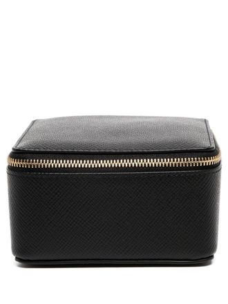 Smythson Doos met rits - Zwart