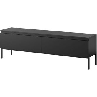 Selsey Selsey Bemmi - Mueble Tv 150 Cm, Negro Con Patas Negras