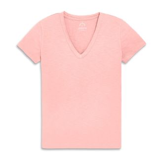 primary Adult Classic Slub V-Neck Tee in Flamingo at Nordstrom, Size Xx-Large