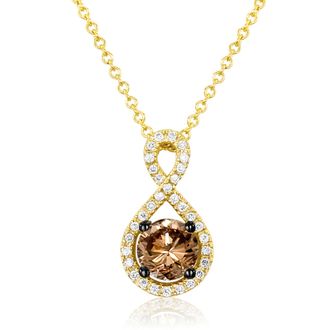 Le Vian Grand Sample Sale Pendant Chocolate Diamonds, Vanilla Diamonds set in 14K Honey Gold P861Db