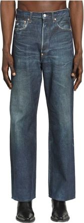 Junya Watanabe Straight Jeans - Heren - Regular Fit Jeans - Blauw - M - Jeans