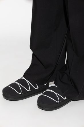 Moon Boot MB ICON SLIPPER Shoes, Womens, Black